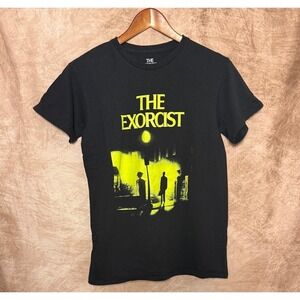 The Exorcist Horror Movie Poster Graphic‎ T-Shirt Mens M Black Vintage Style Tee
